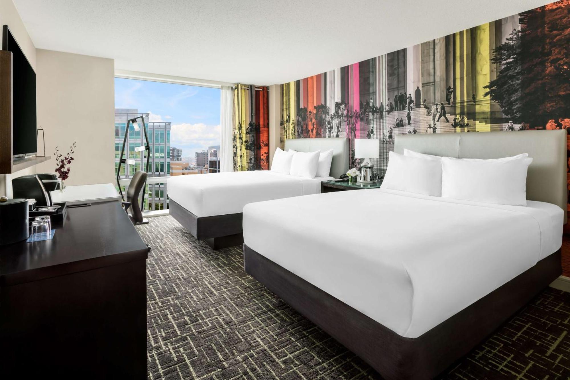 Queen Room Two Queen Beds Accessible Shower Disability Access