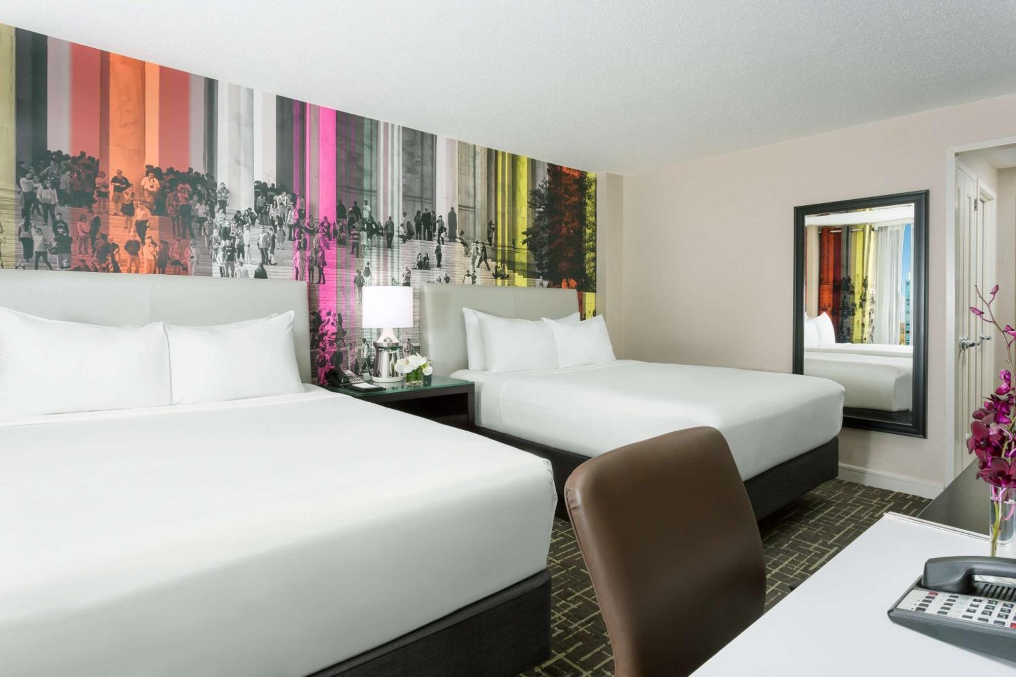 Queen Room Two Queen Beds Accessible Shower Disability Access